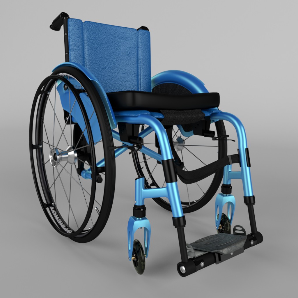 Wheel Chair In Response to a Request on Blendswap preview image 1